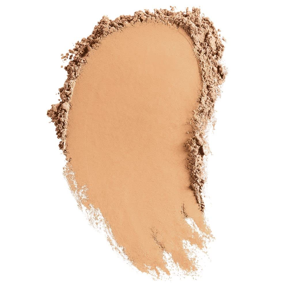 BareMinerals matte mineral powder swirl showing silky texture and coverage.