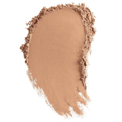 bareMinerals Medium Tan 18 swatch showing buildable coverage