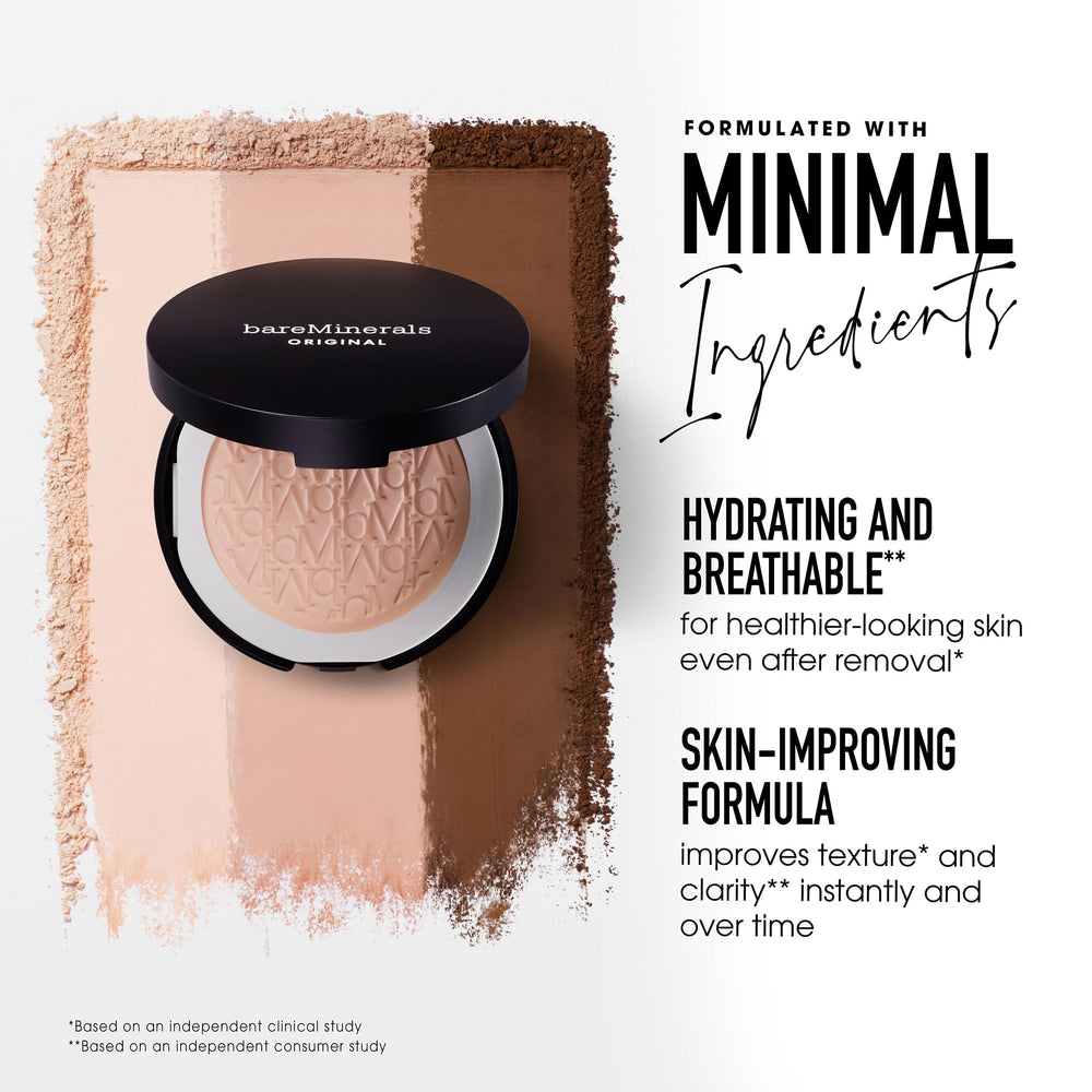 bareMinerals mineral SPF 15 protection against UVA/UVB rays.
