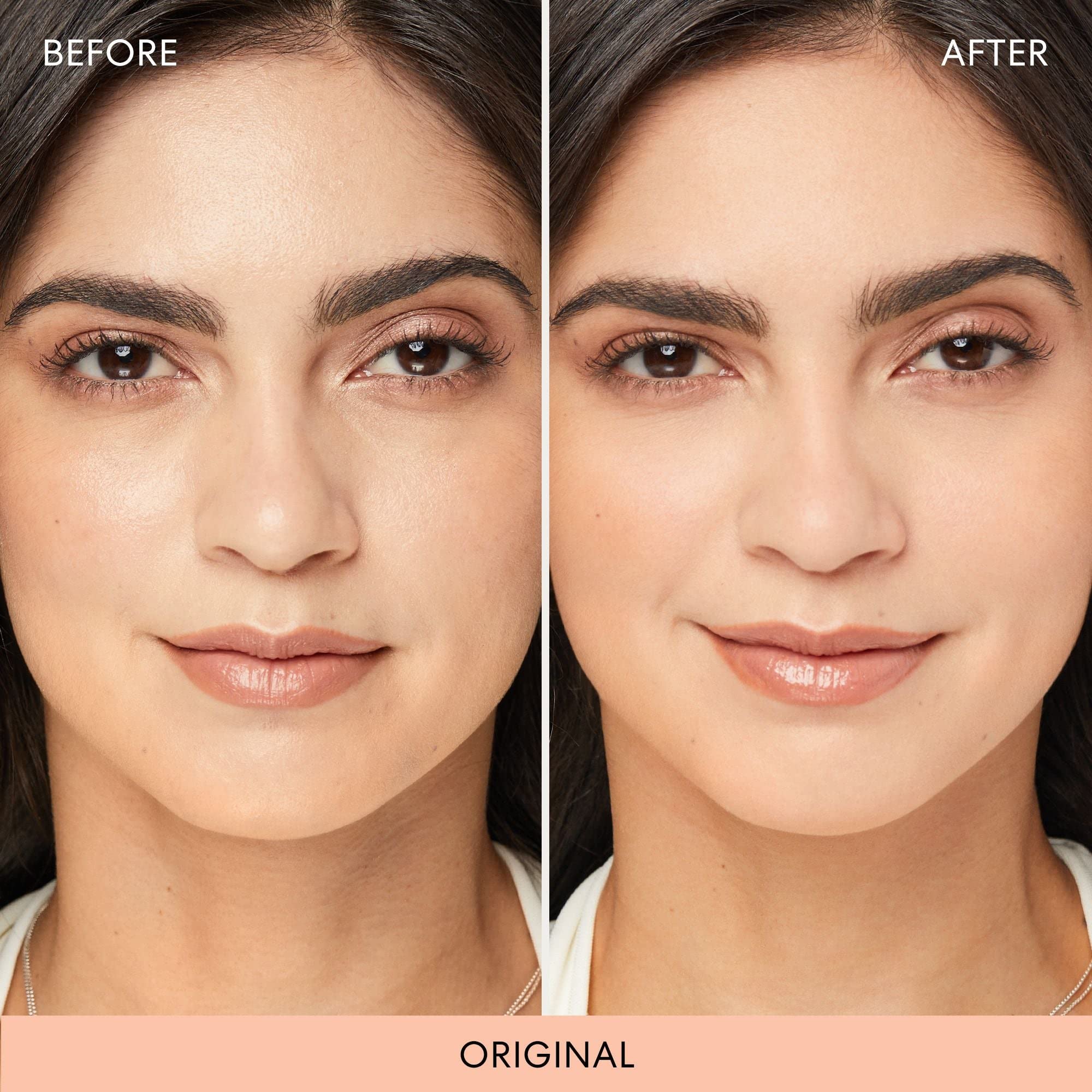 bareMinerals Mineral Veil talc-free formula absorbs shine and sets makeup for lasting wear.