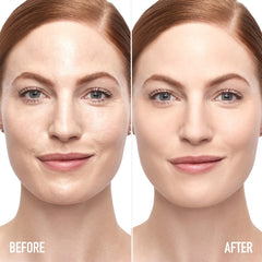 bareMinerals Mineral Veil brush-application demonstrates easy powder sweep to set makeup