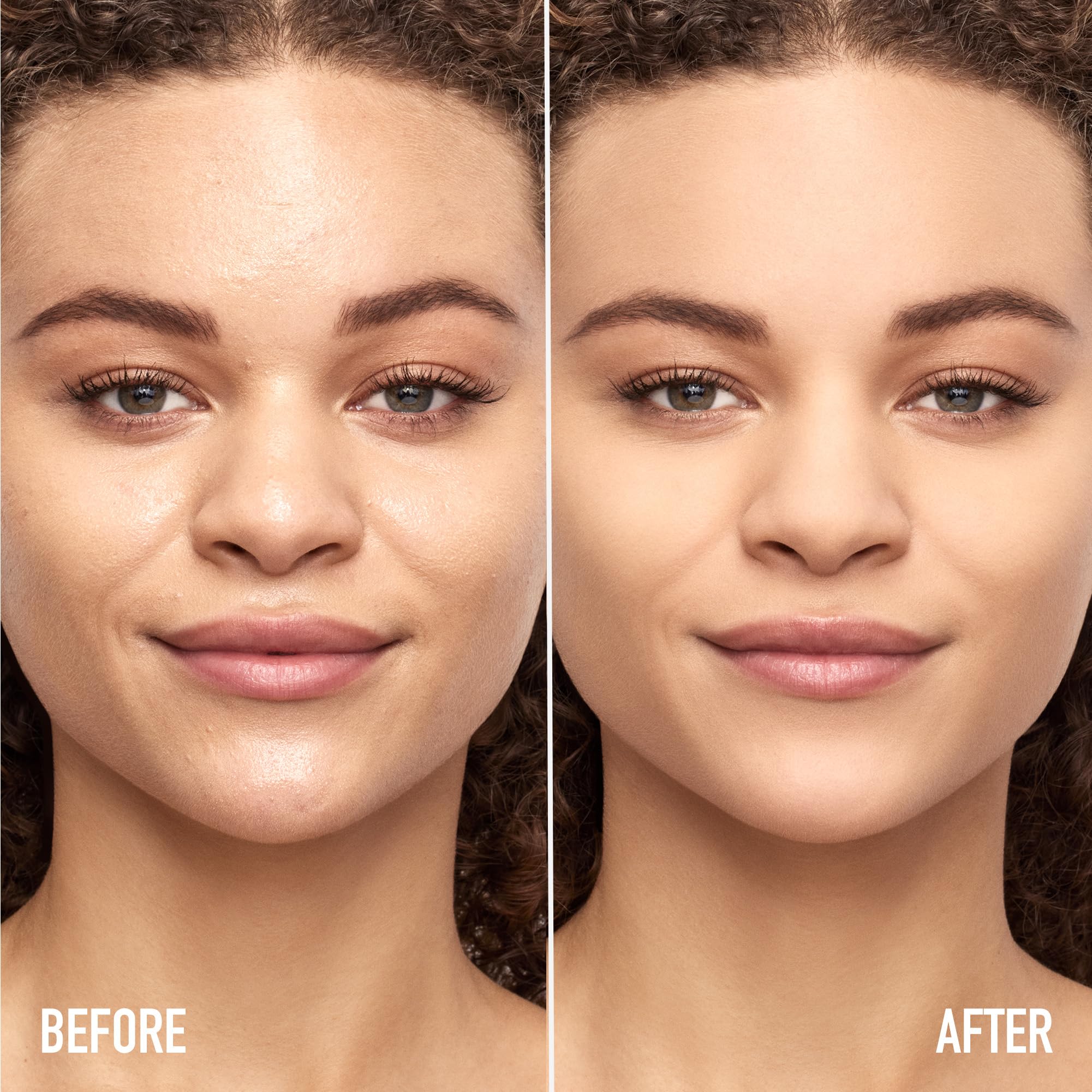 bareMinerals Mineral Veil texture close-up shows lightweight, oil-absorbing powder