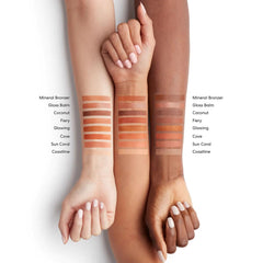 bareMinerals Mineralist Eyeshadow Warmth swatches demonstrating creamy blendability and versatile shade layering