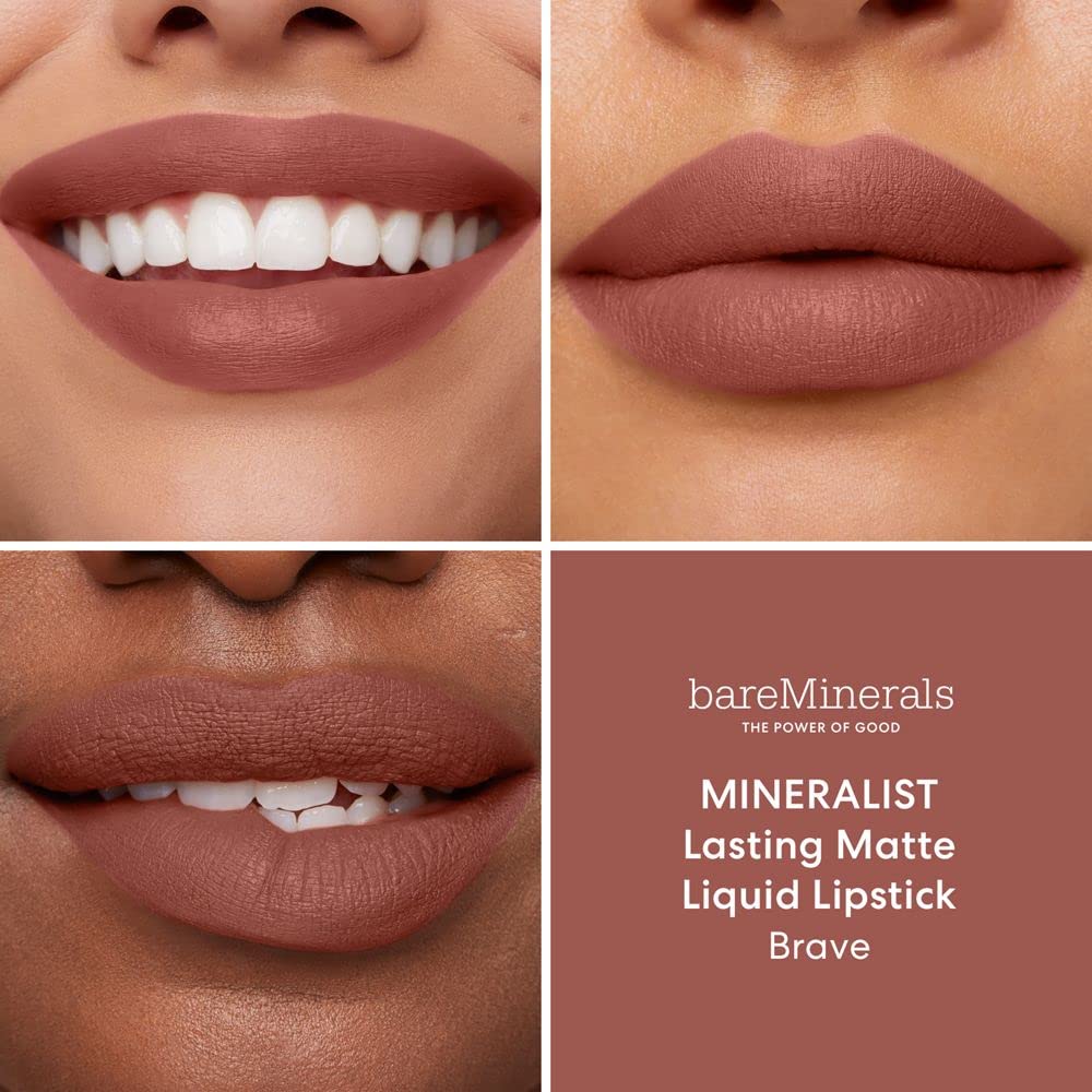 bareMinerals Mineralist lipstick applicator close up demonstrates precise even color distribution