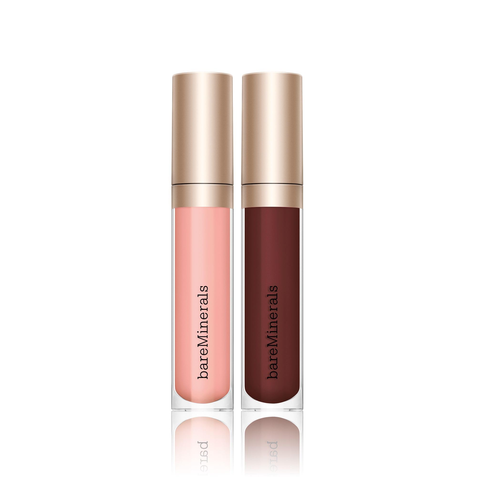 bareMinerals Mineralist Lip Gloss-Balm Cranberry application demonstrates vibrant color and nourishment.