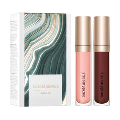 bareMinerals Mineralist Lip Gloss-Balm Serenity swatch shows sheer color with a glossy shine.