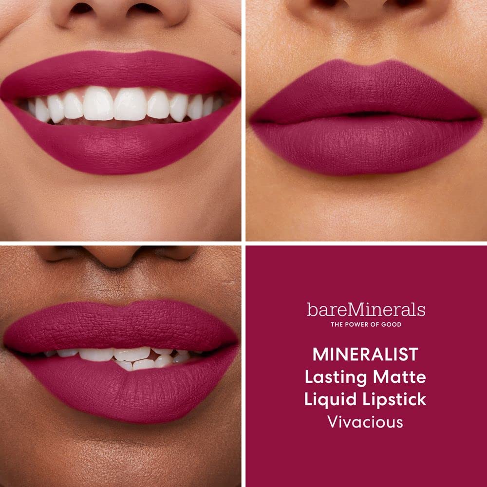bareMinerals Mineralist lipstick offers transfer resistance for all-day confidence