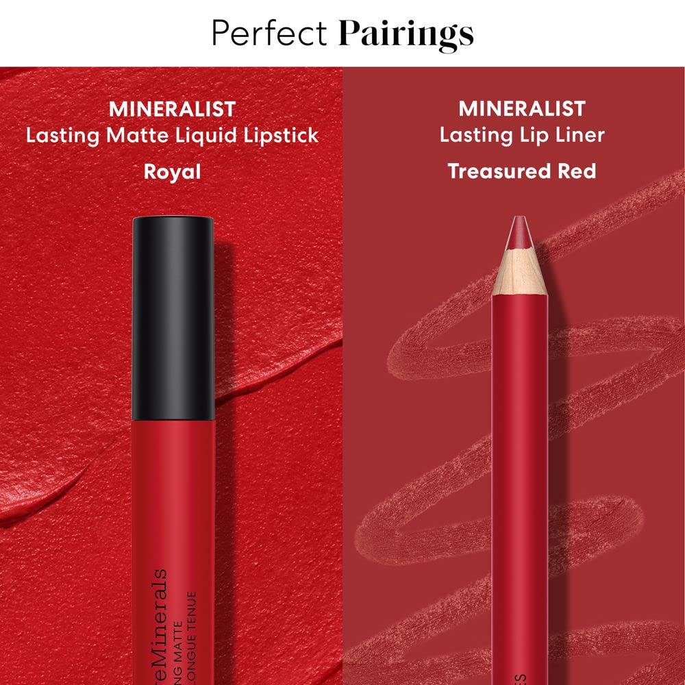 bareMinerals Mineralist moisture-locking formula close-up hints at softer lips.