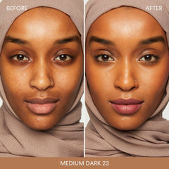 BareMinerals natural luminous finish on skin with this mineral foundation.