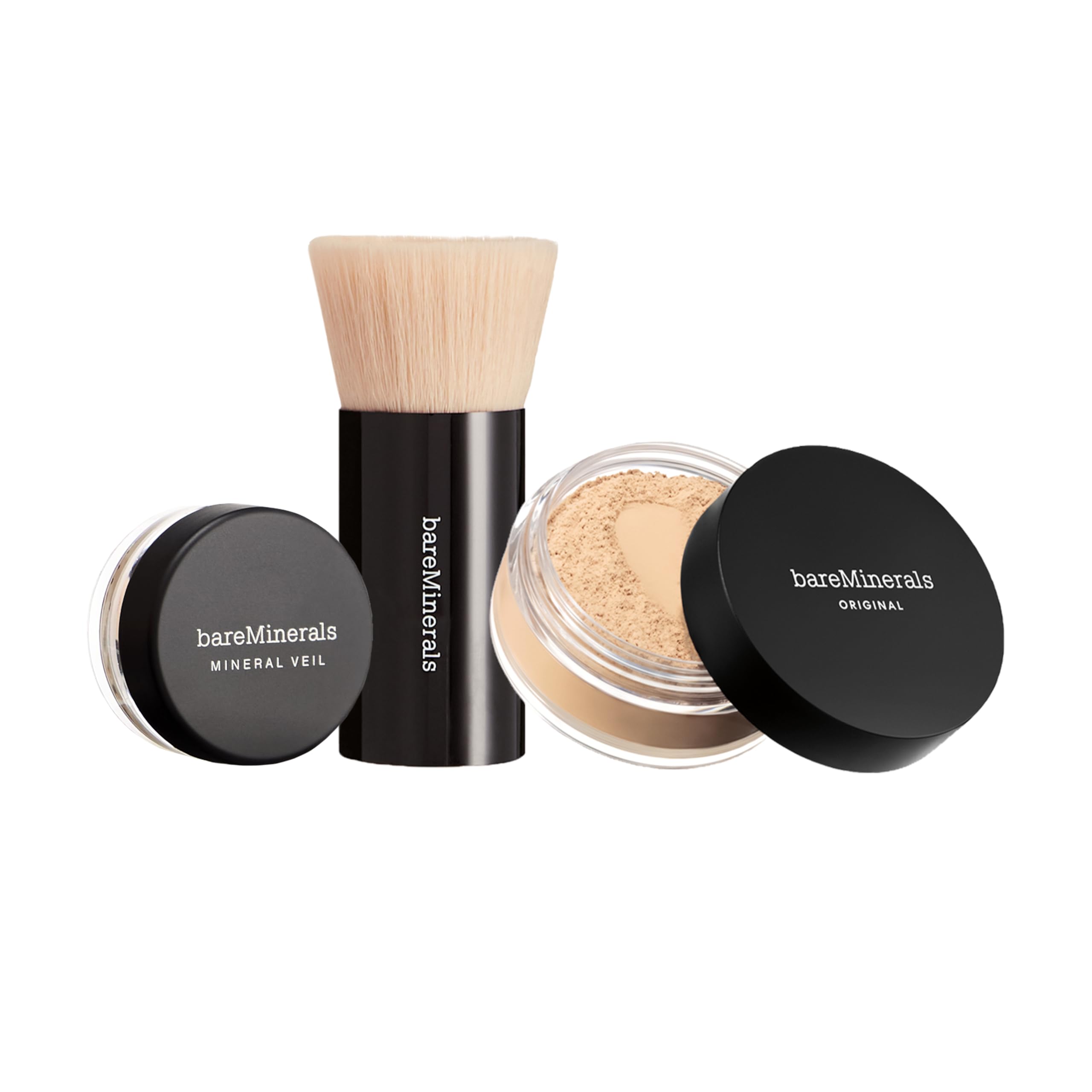 bareMinerals Original Foundation bottle demonstrates breathable mineral coverage.