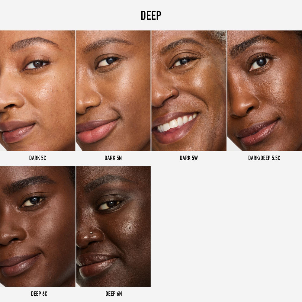bareMinerals Original Liquid Concealer close-up demonstrates instant brightening under the eyes.