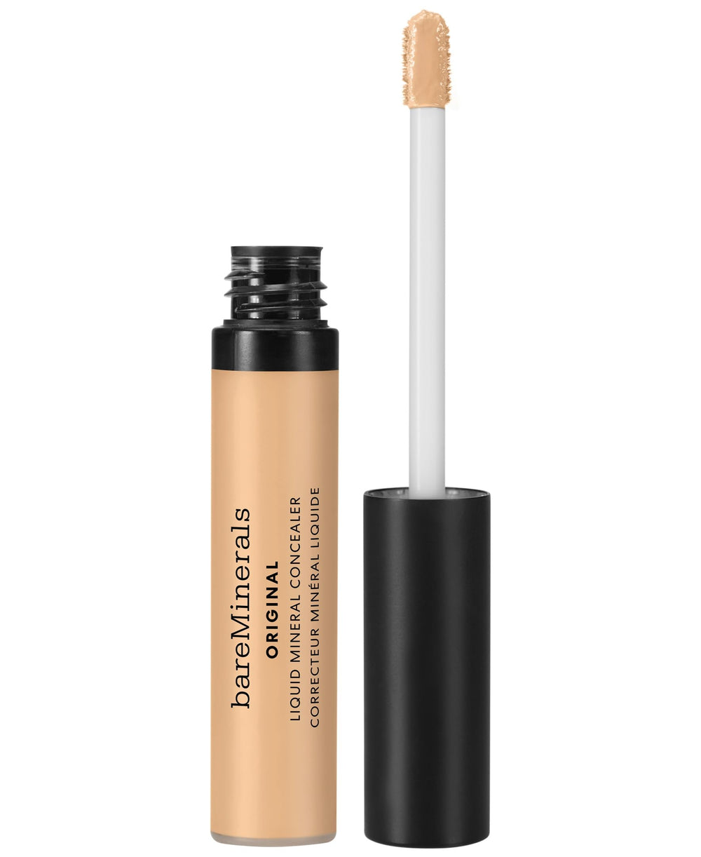 bareMinerals Original Liquid Mineral Concealer packaging shown for portable brightness.