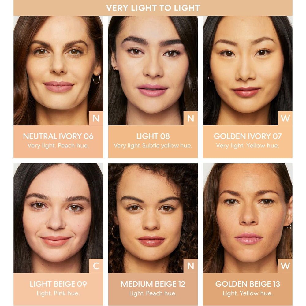 bareMinerals Original Loose Foundation finish look reveals natural glow.