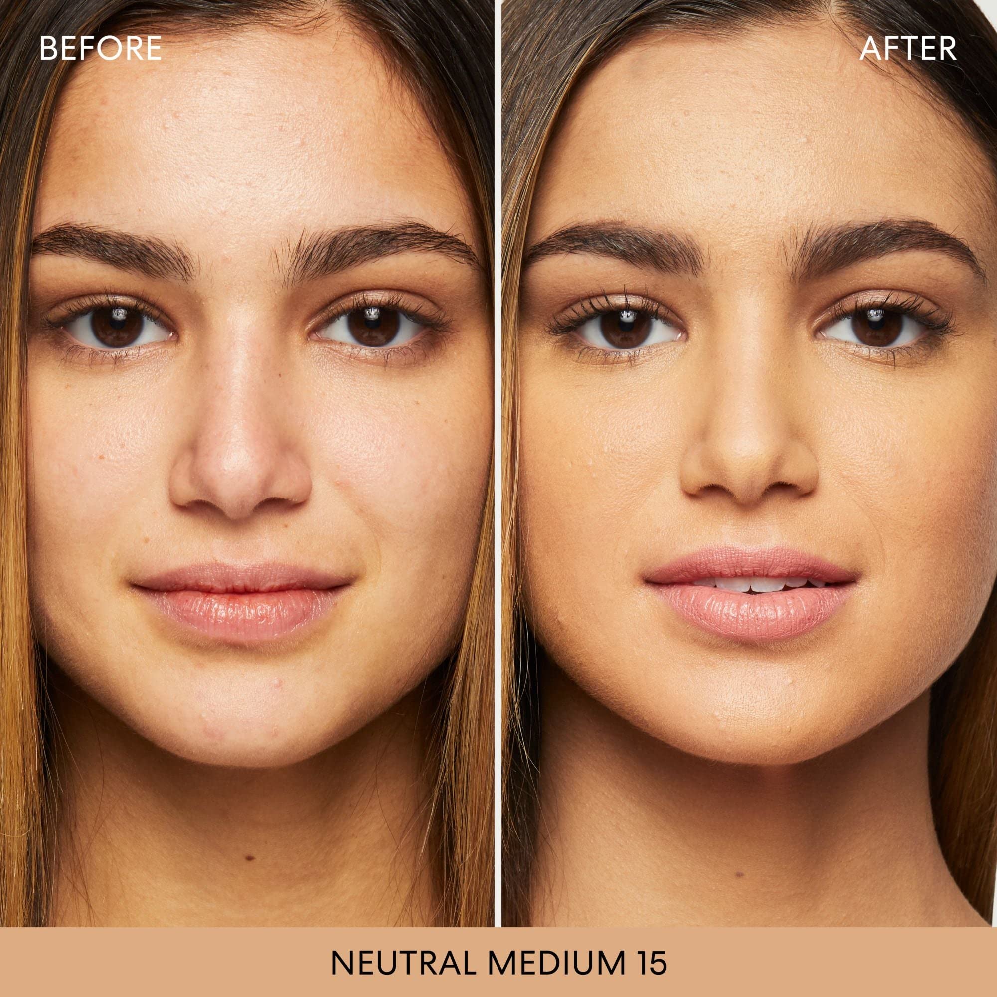 BareMinerals Original SPF 15 foundation close-up highlighting luminous finish.