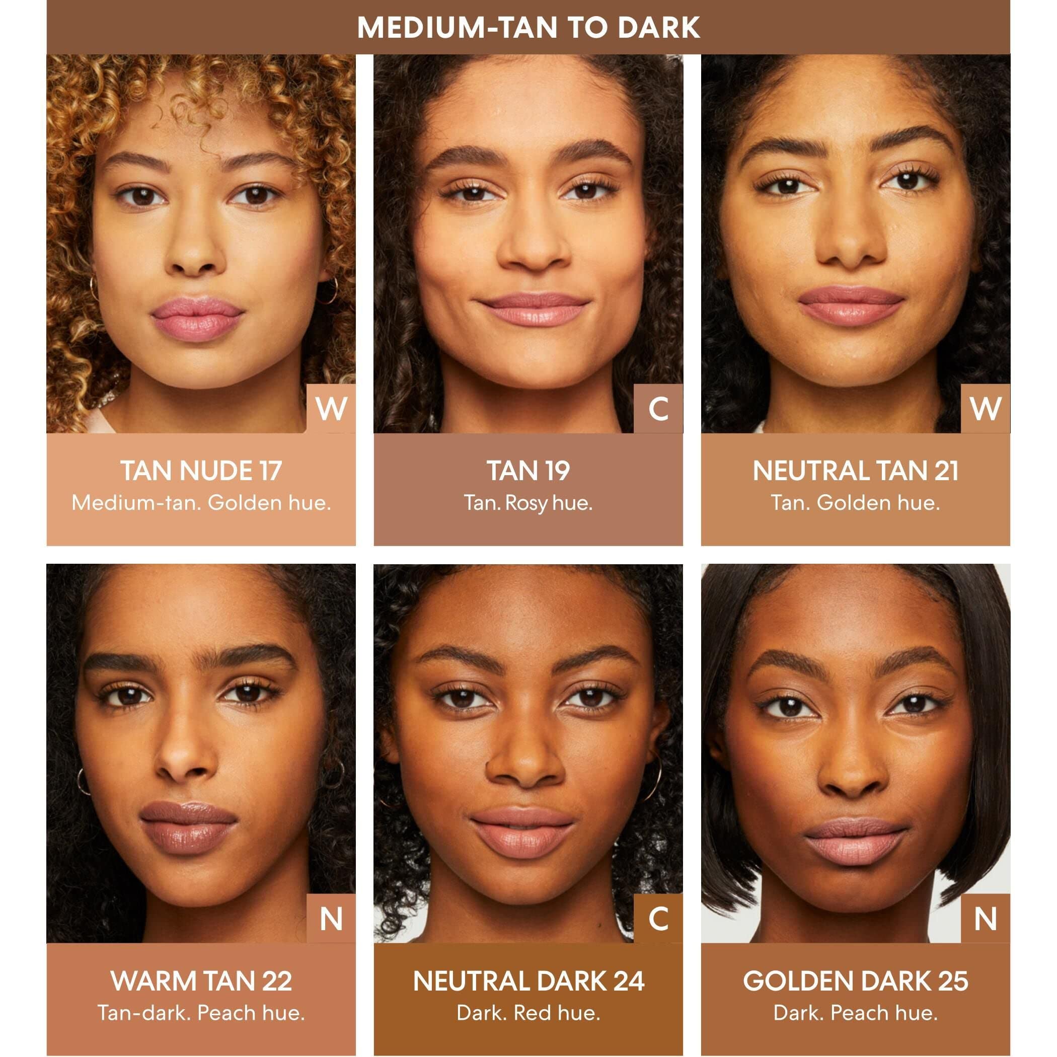 bareMinerals Original Loose Powder Foundation SPF 15 brush application demonstrates light weight wear.