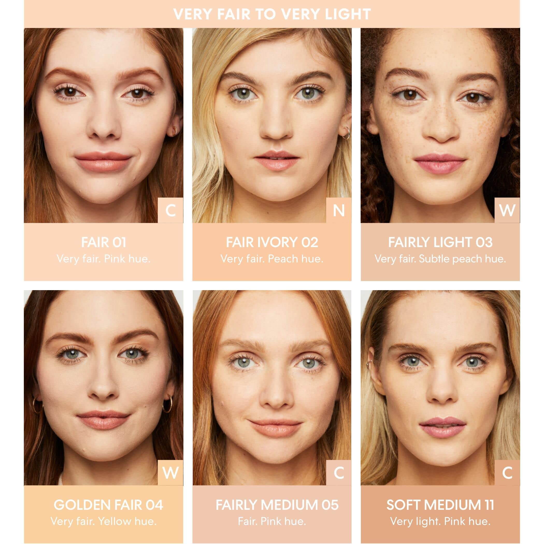 bareminerals SPF 15 image communicates sun protection for UVA/UVB rays.