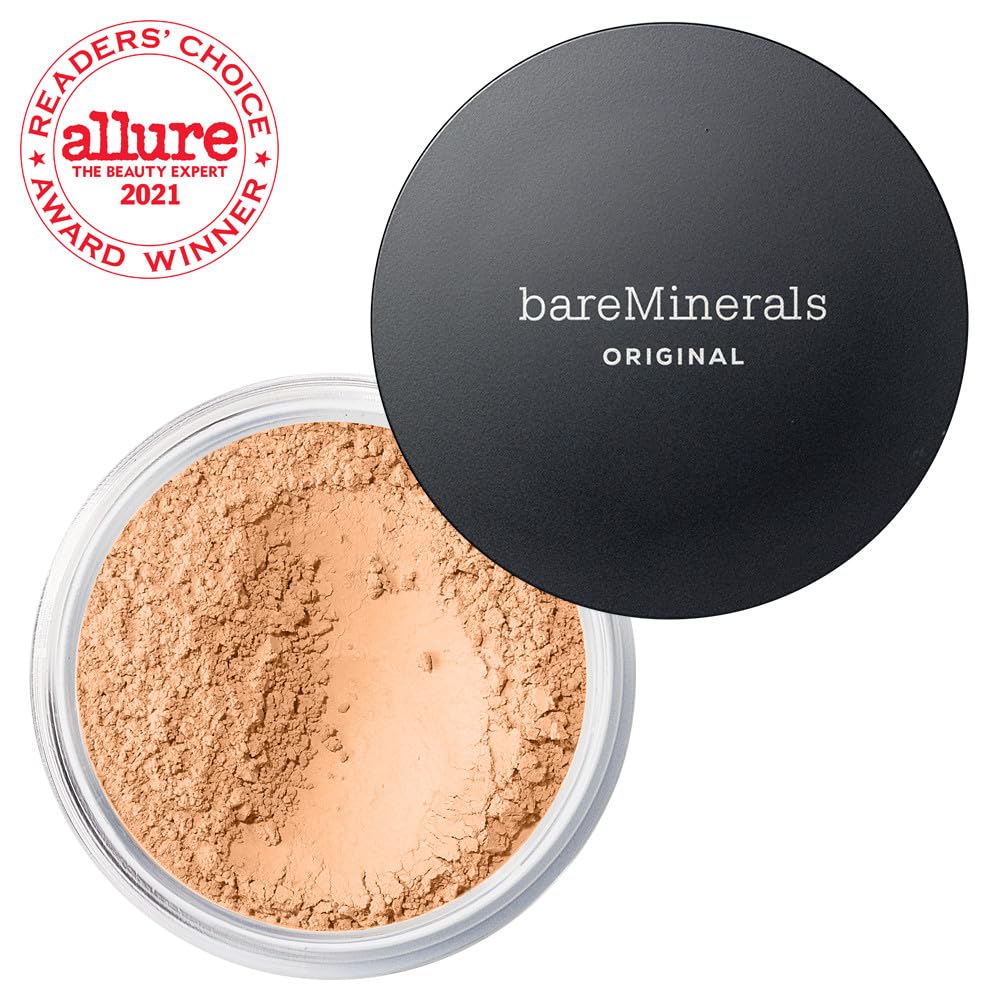 BareMinerals SPF 15 label signals mineral sun protection.