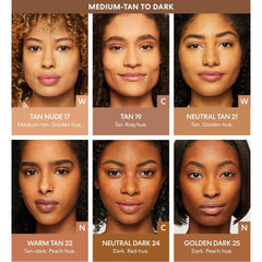 bareMinerals Original Matte Foundation application demo with brush for even skin tone