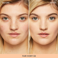 bareMinerals Original Matte Loose Foundation SPF 15 02 Fair Ivory swatches on arm for shade match