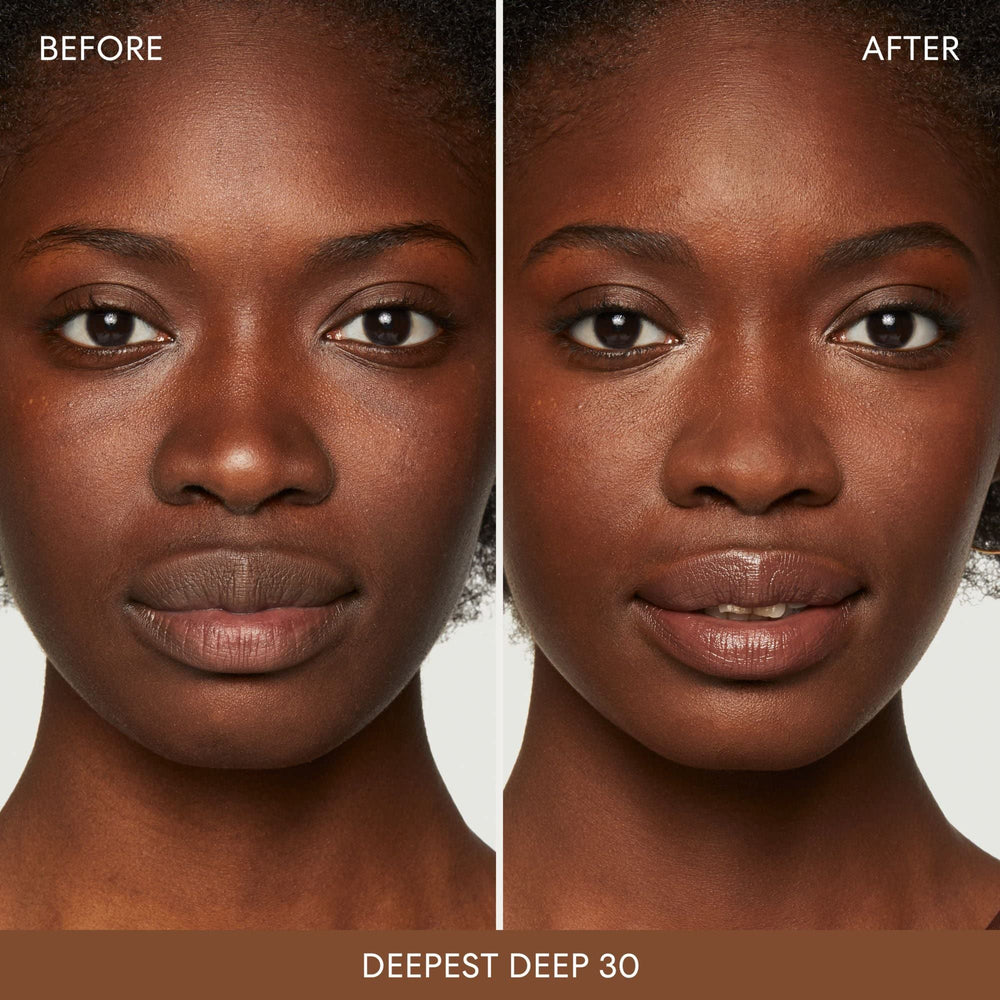 BareMinerals Original Matte SPF 15 swirled on brush for smooth, pore-minimized coverage
