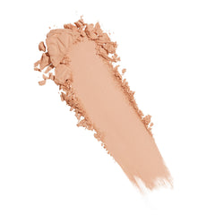 BareMinerals original pressed powder application scene shows buildable coverage for sheer to full looks.