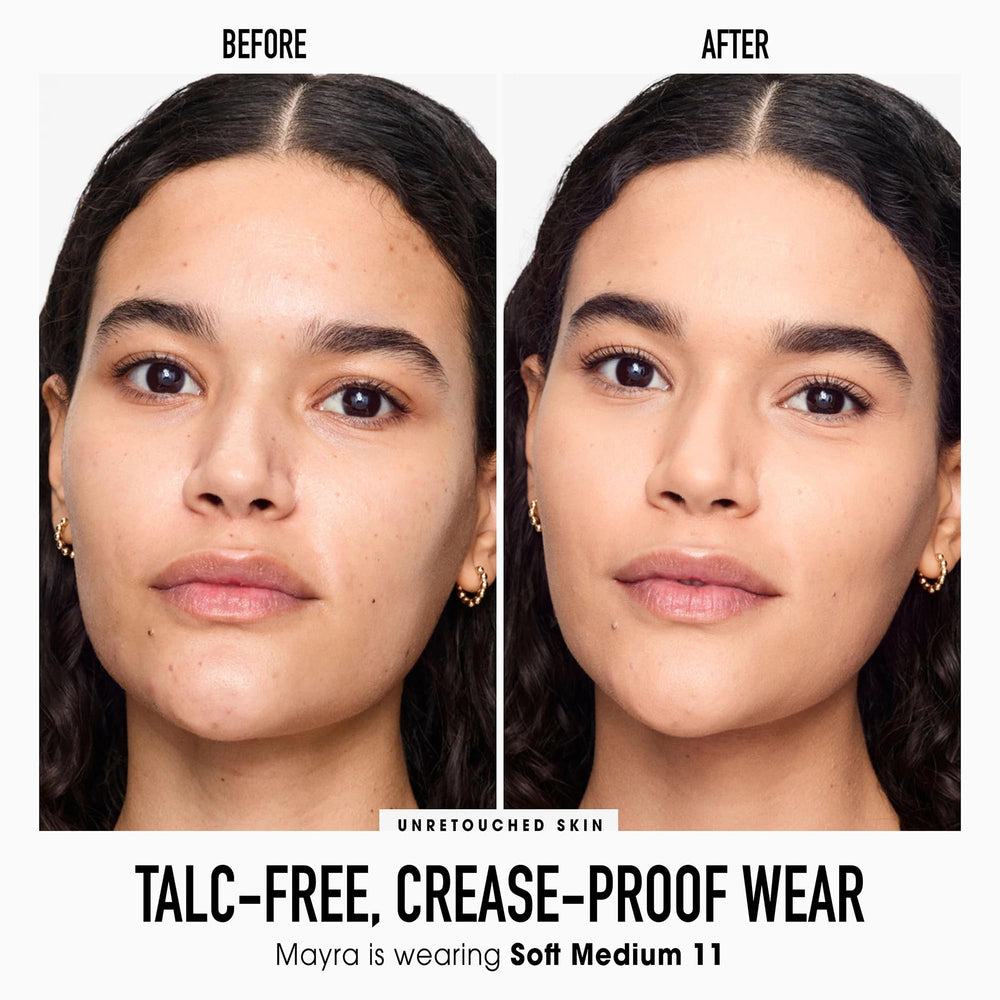 bareMinerals texture close-up reveals natural glow and refined finish.