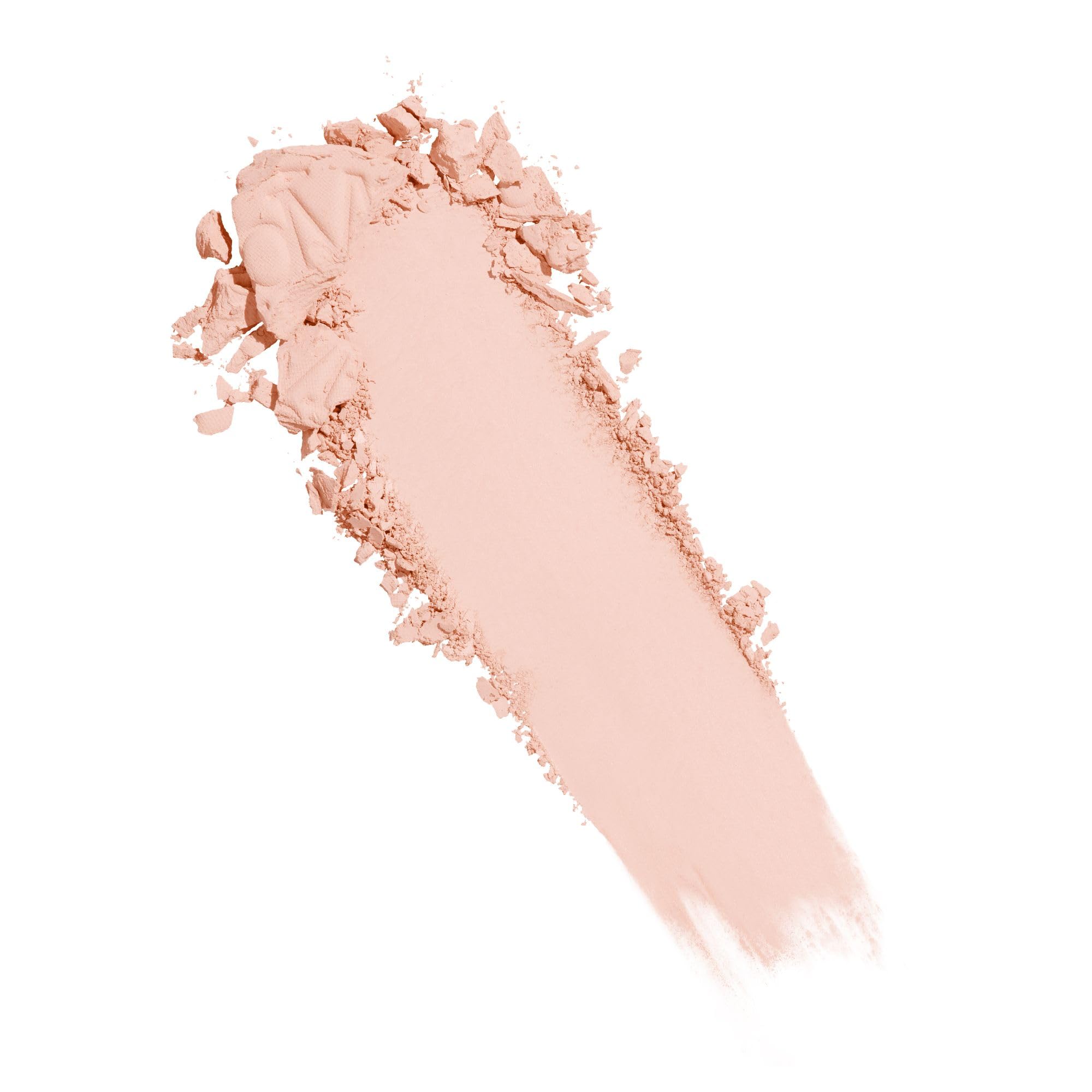 bareMinerals Original pressed powder swatch demonstrates sheer to full coverage on skin
