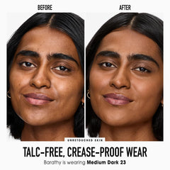 bareMinerals Original pressed powder SPF 15 brush close-up for seamless buildable coverage