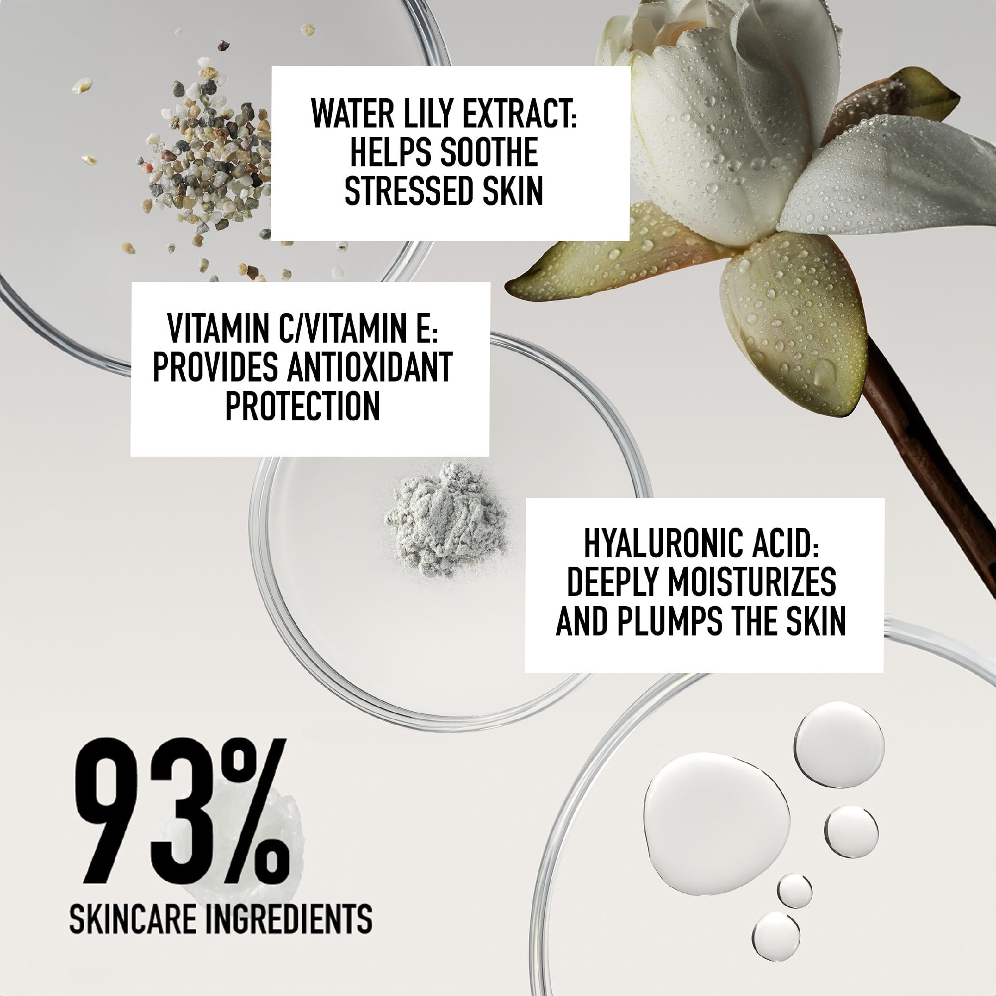 BareMinerals Original Serum Radiant application on skin demonstrates even coverage.