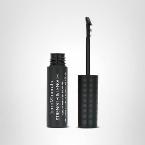 bareMinerals Strength & Length Brow Gel vegan formula may help strengthen brow hairs over time
