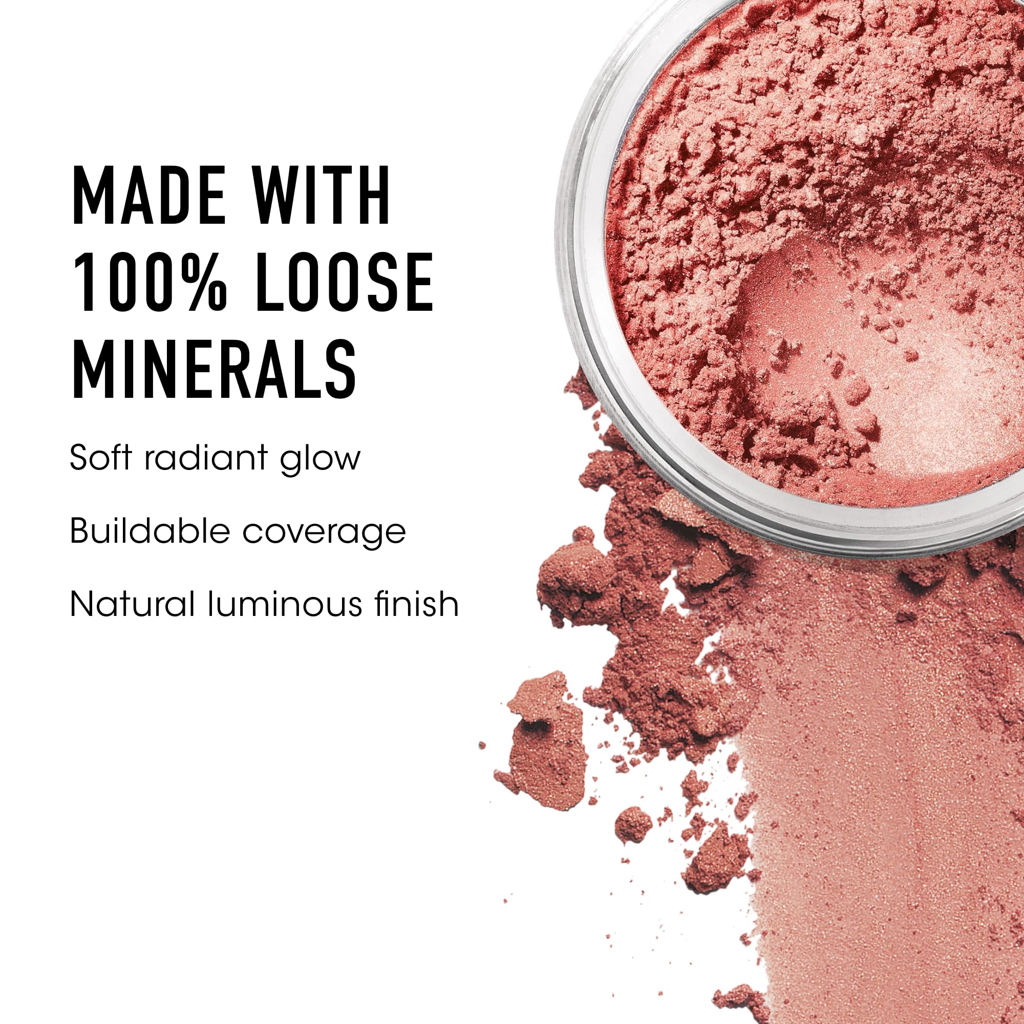 Close-up of Vintage Peach blended on skin for a seamless glow.