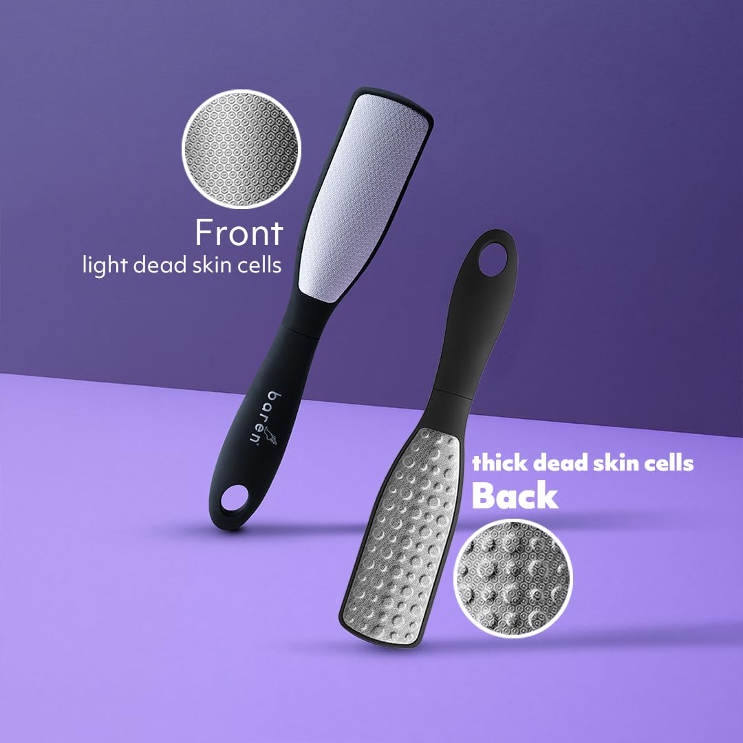 Professional Baren foot file placed on a clean surface for use at home.