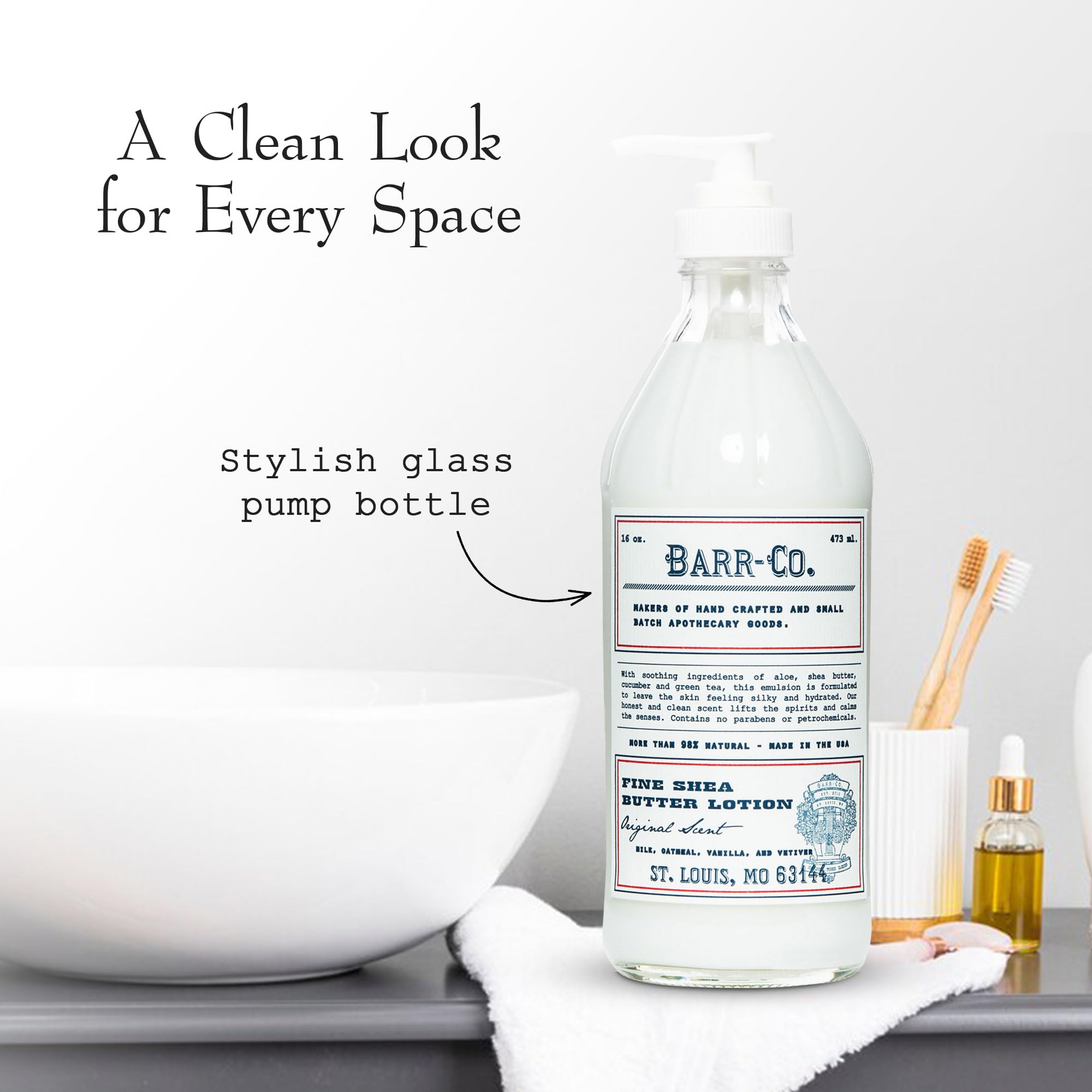 BARR-CO glass-bottle-giftable packaging adds stylish decor