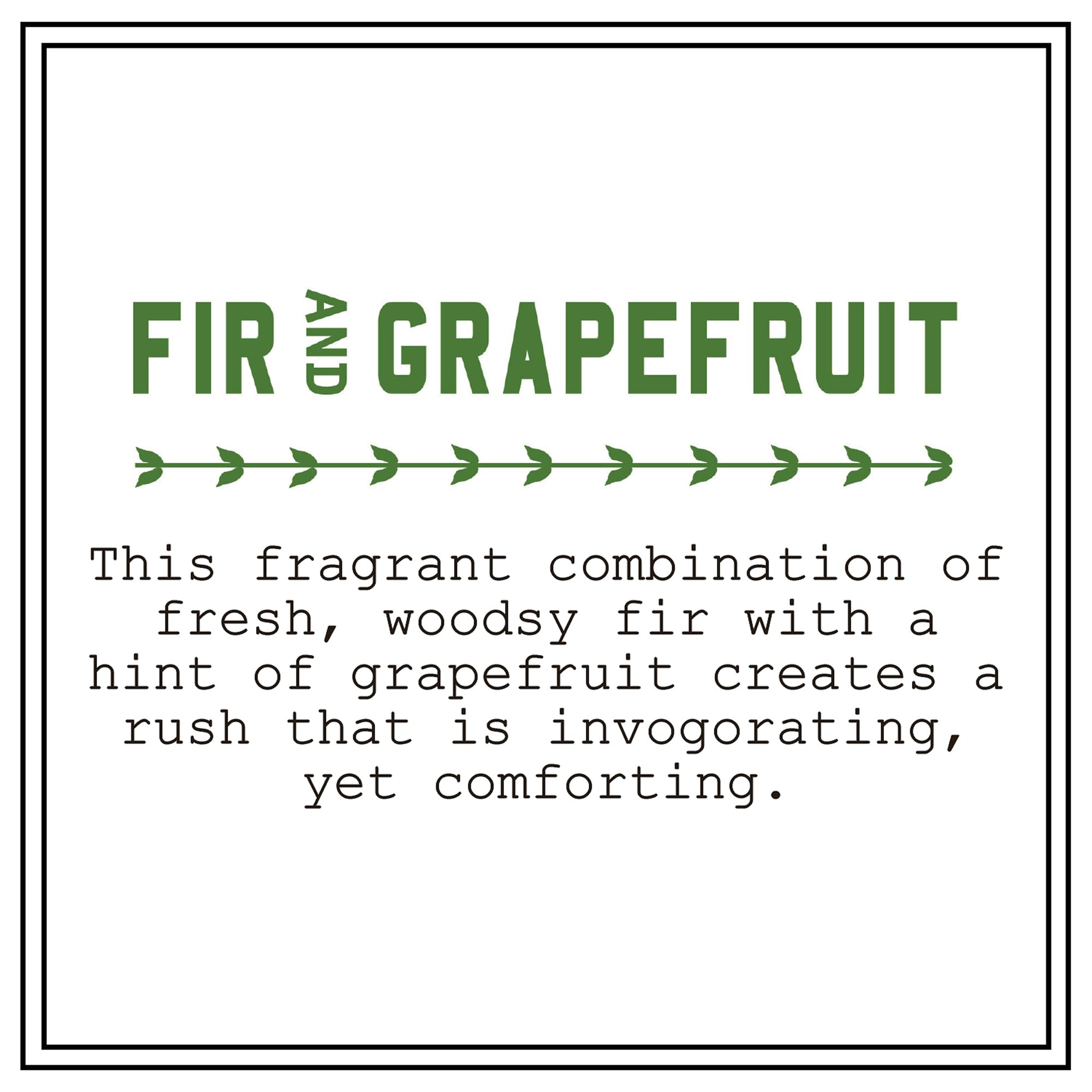 BARR-CO grapefruit-fir scent close-up evokes refreshing aroma