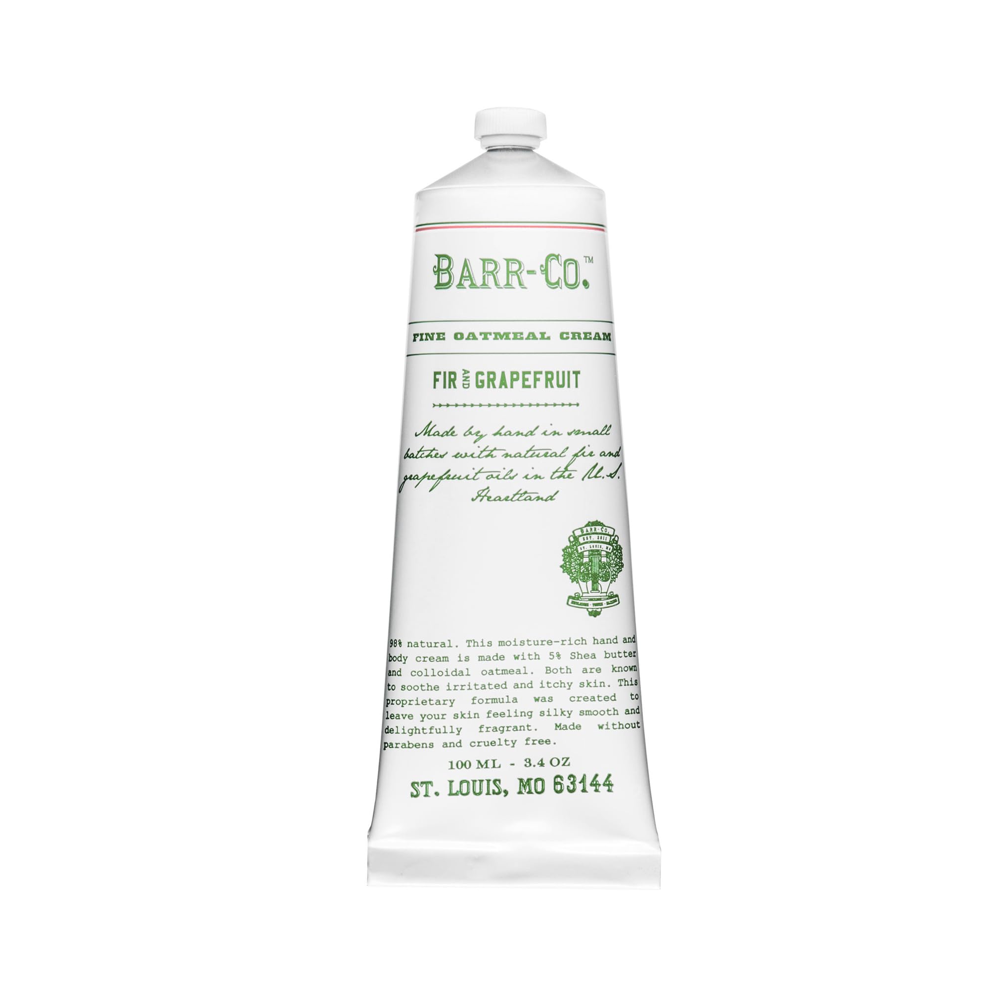 Made in USA label on Barr-Co skincare packaging