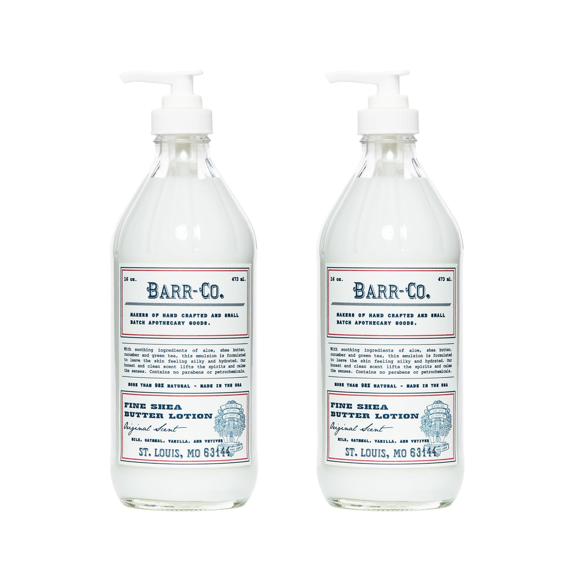BARR-CO original-scent lotion bottle closeup for everyday moisturization