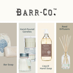 Barr-Co vitamin E-softening salts support skin softness during a soak.