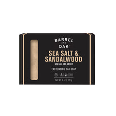 Barrel & Oak exfoliating bar soap with walnut-shell-powder for a refreshed skin routine