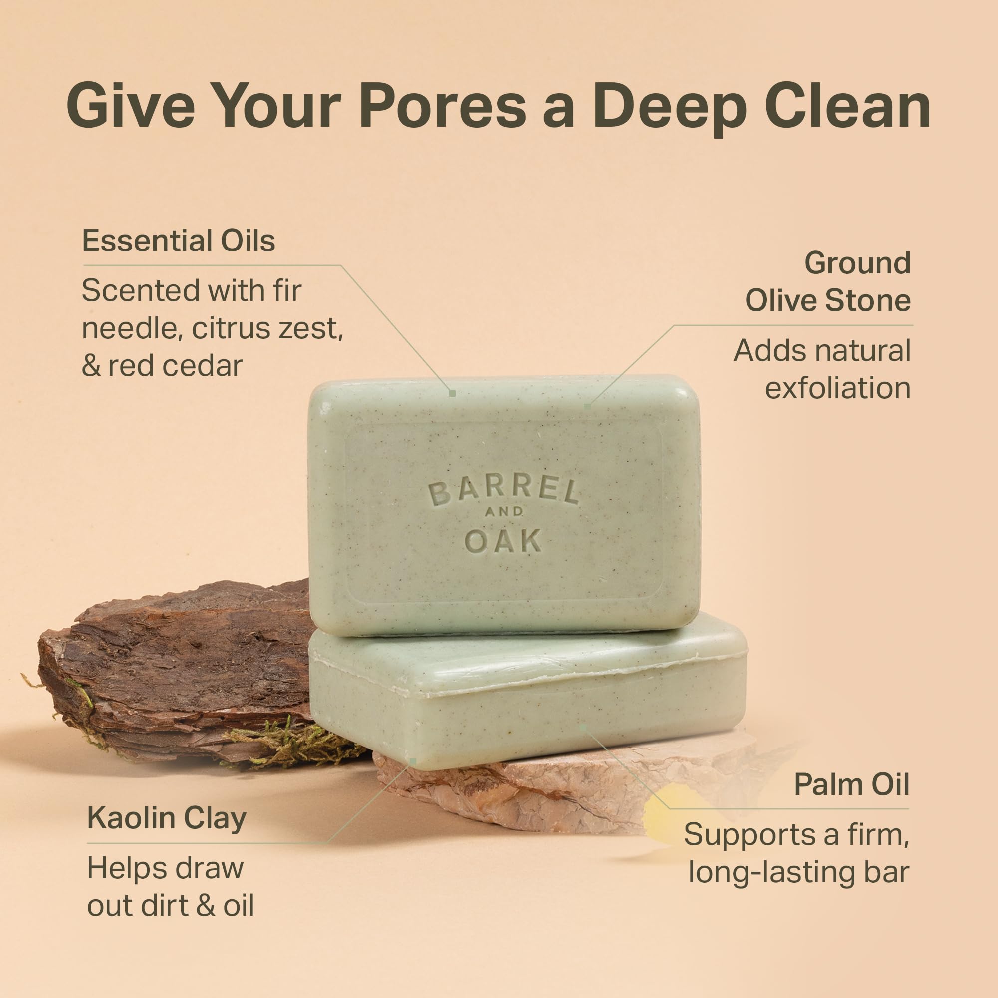 Shower scene featuring Barrel & Oak Canyon Balsam with rugged masculine fragrance.