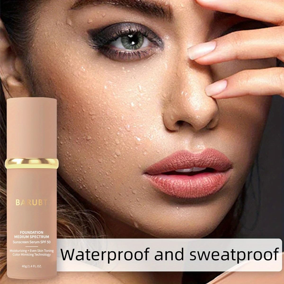 BARUBT SPF50 PA++ protection helps guard skin during sun exposure.