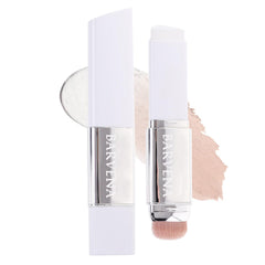 Barvena color changing foundation stick applying for a natural skin like match