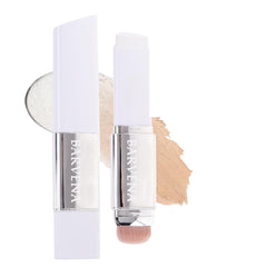 BARVENA color-changing foundation stick shown with outer packaging for on-the-go use