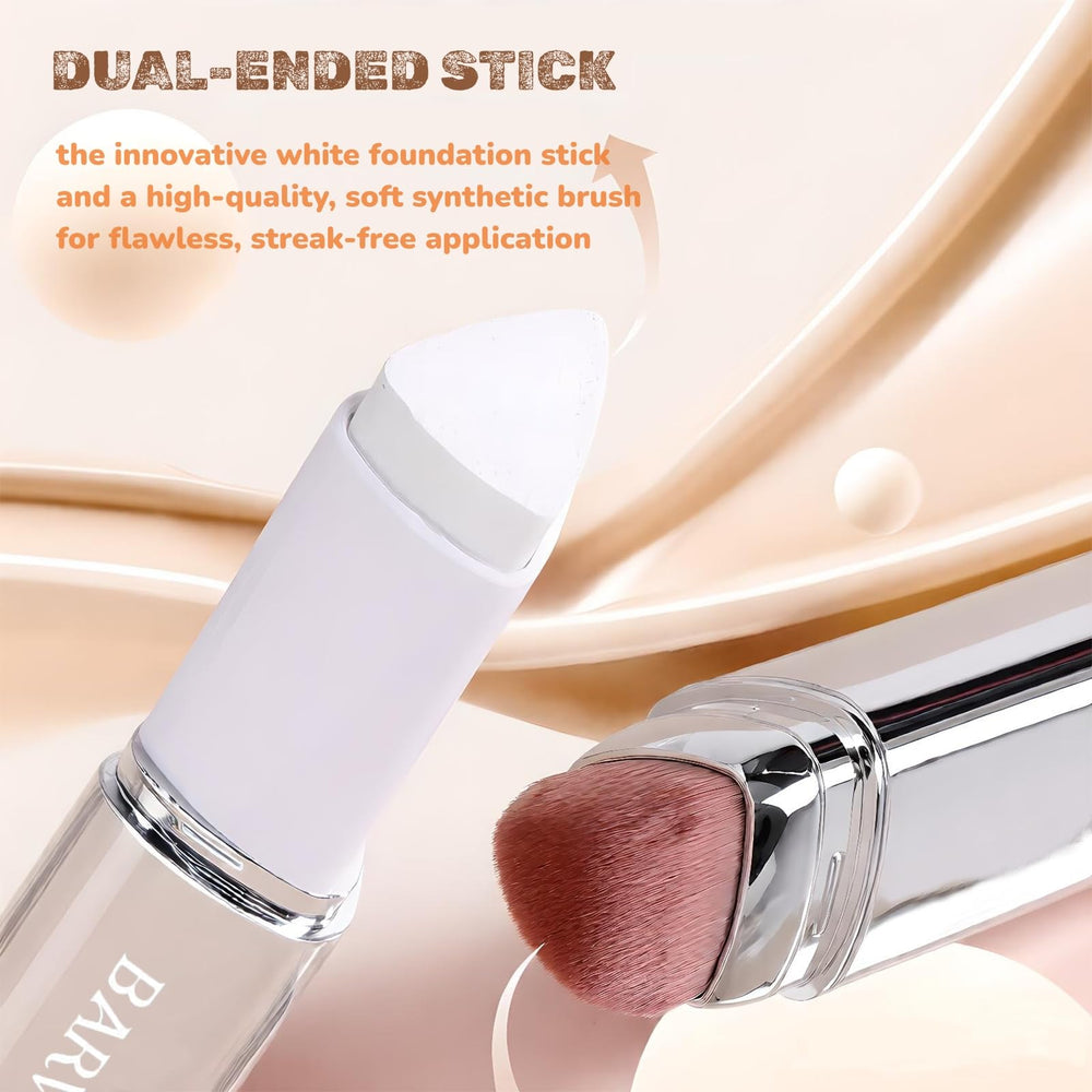 Barvena foundation stick with brush closeup for precise blending