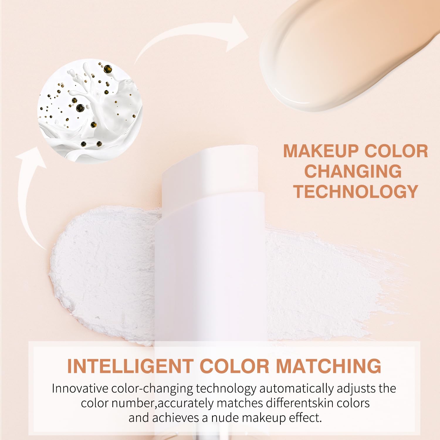 Barvena long lasting wear swatch showing even coverage