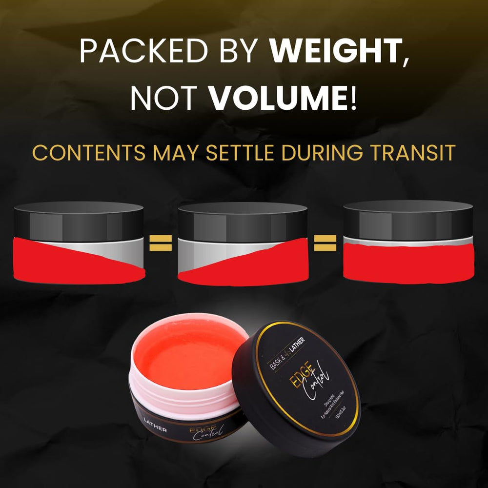 BASK & LATHER natural edge gel demonstrating thickening with hydration