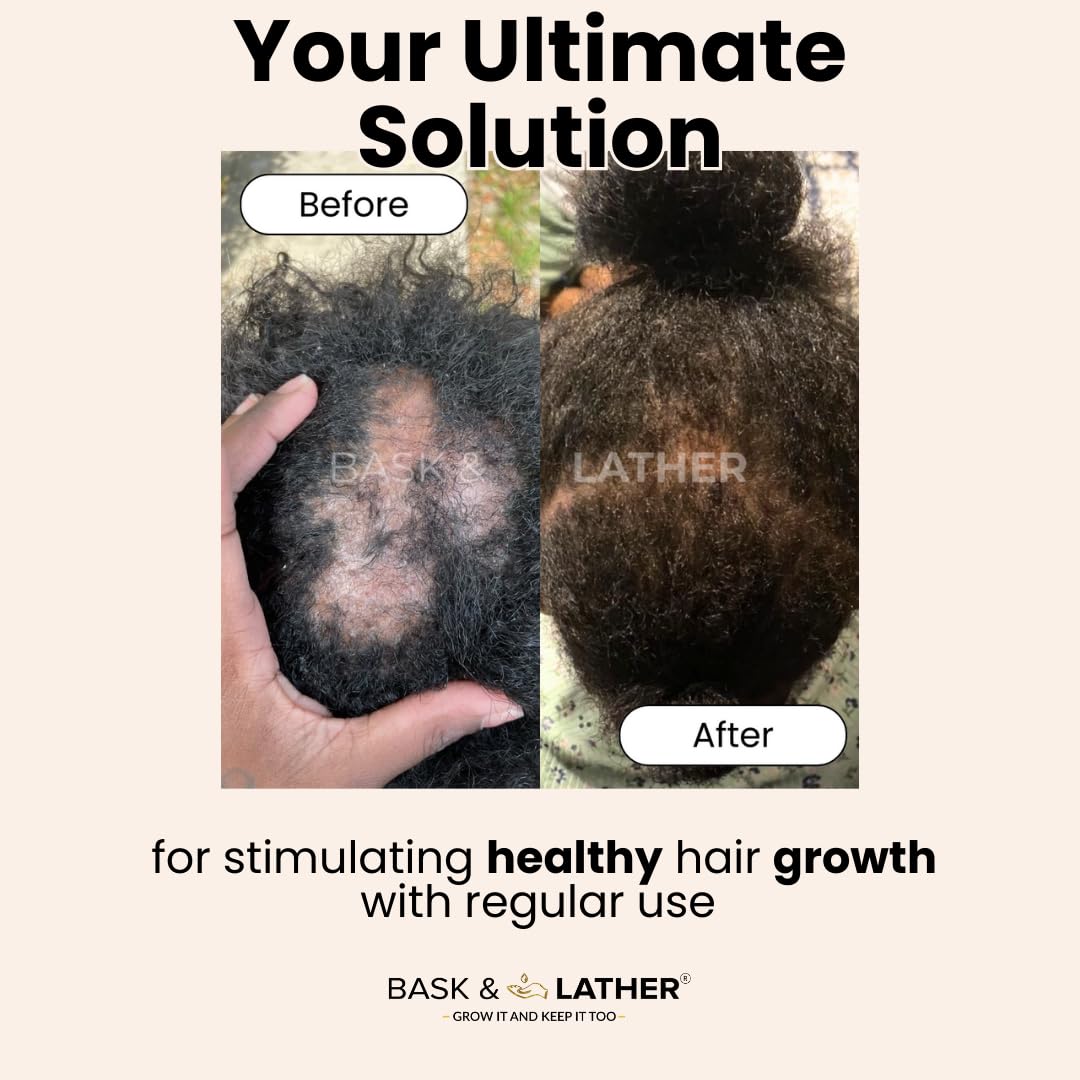 Bask & Lather packaging box highlights organic, vegan formulation.