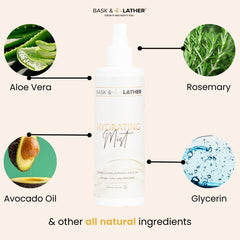 BASK & LATHER Leave-In Conditioner for all hair types—gentle, effective daily care.