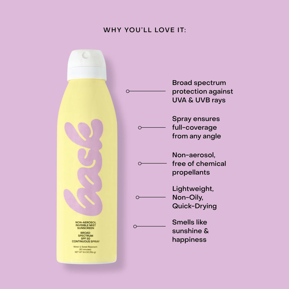 Reef-friendly Bask SPF 50 protects skin and coral reefs
