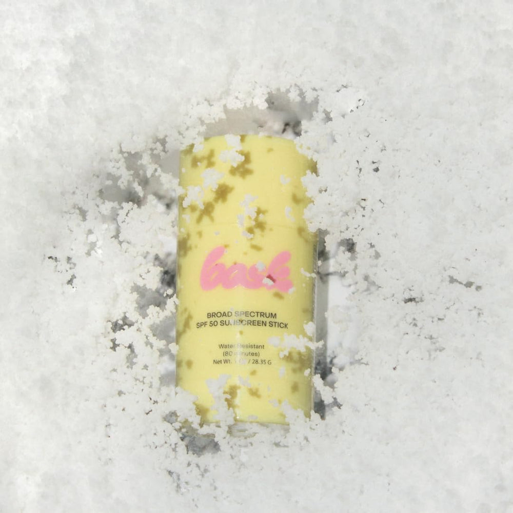 Bask sunscreen stick with glove-friendly design for on-the-go reapplication