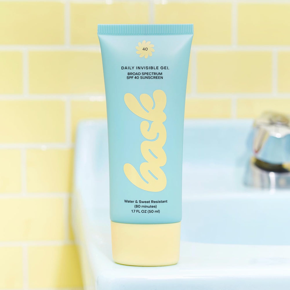 Bask Suncare SPF 40 doubles as makeup primer for smooth base.